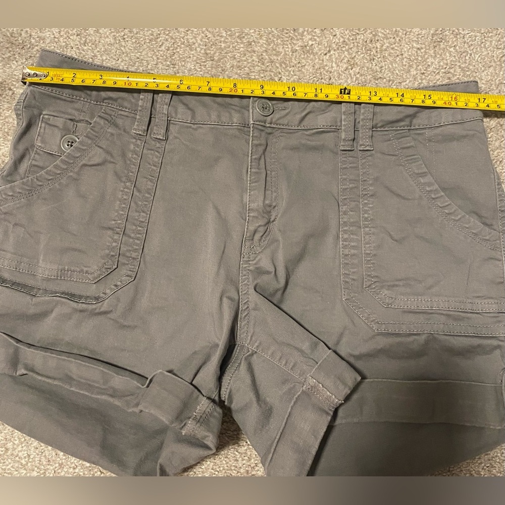 Kismet Cargo Shorts Size 14 Gray Utility Pocket Summer Casual - Picture 8 of 8
